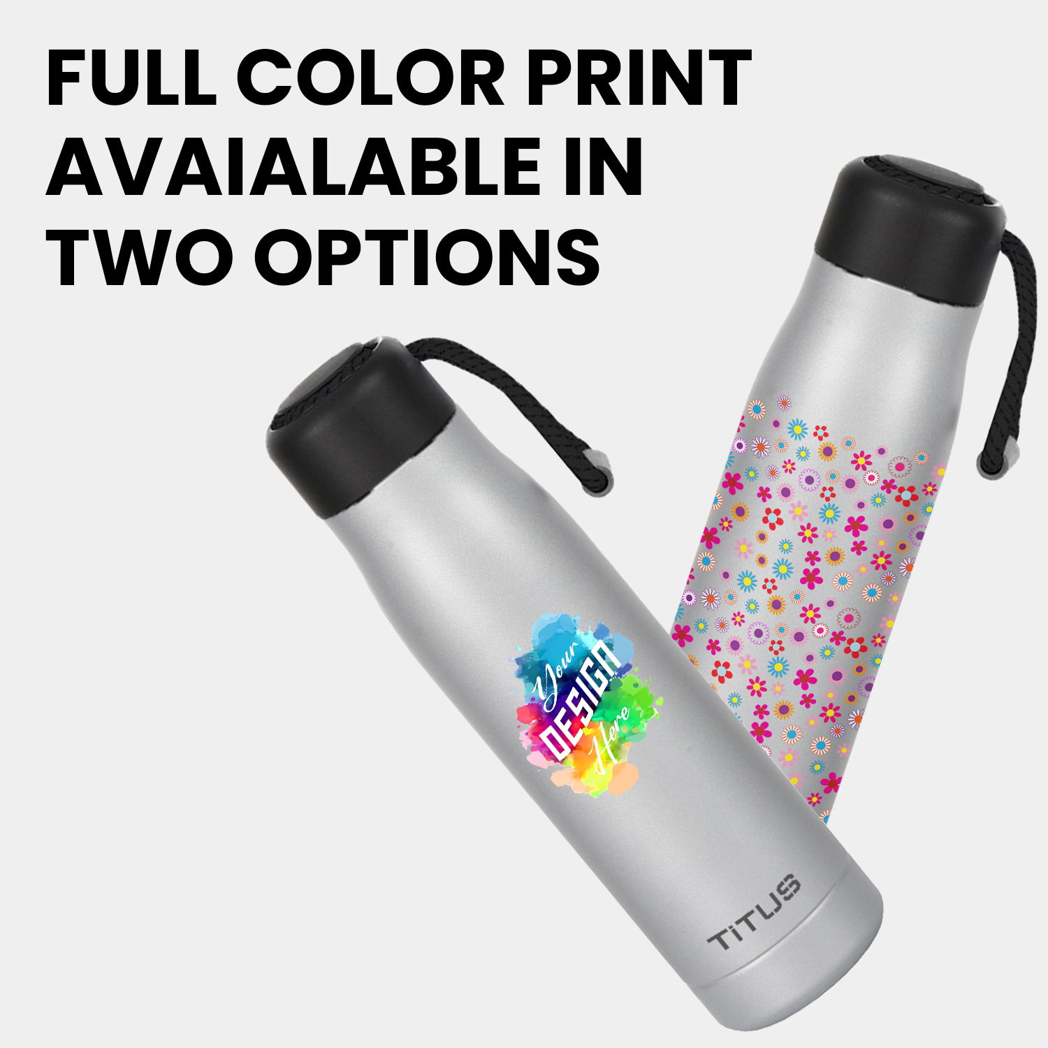 Premium 17 oz TiTUS® Stainless Steel Insulated Sports Water Bottle 1