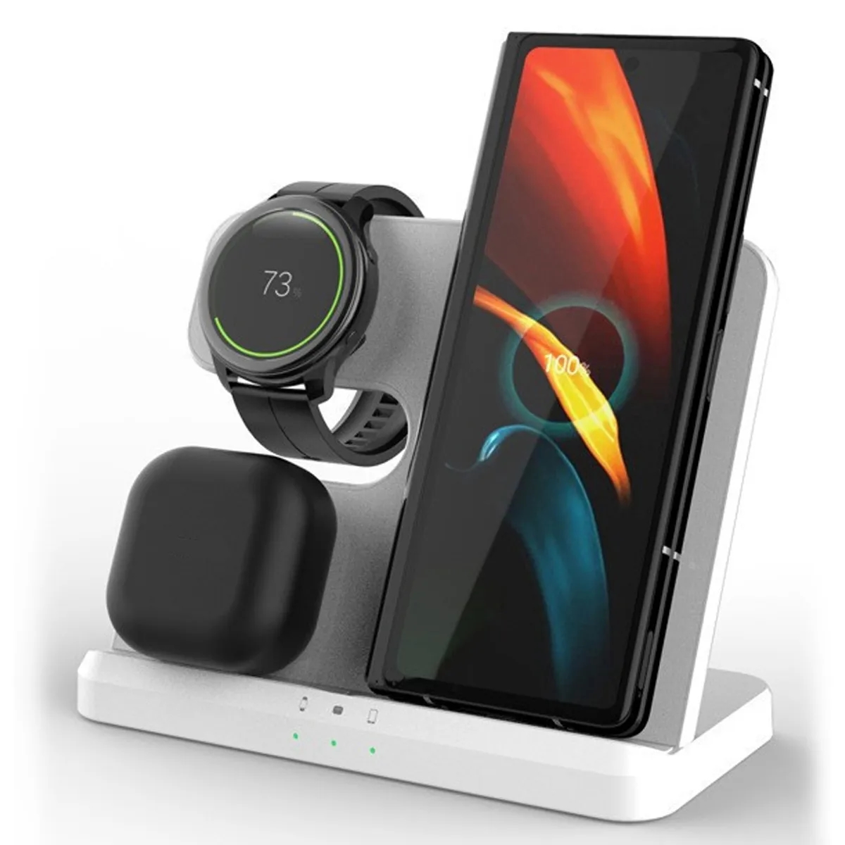 Wireless Charger Station 3 In 1 Fast Charging Stand 6