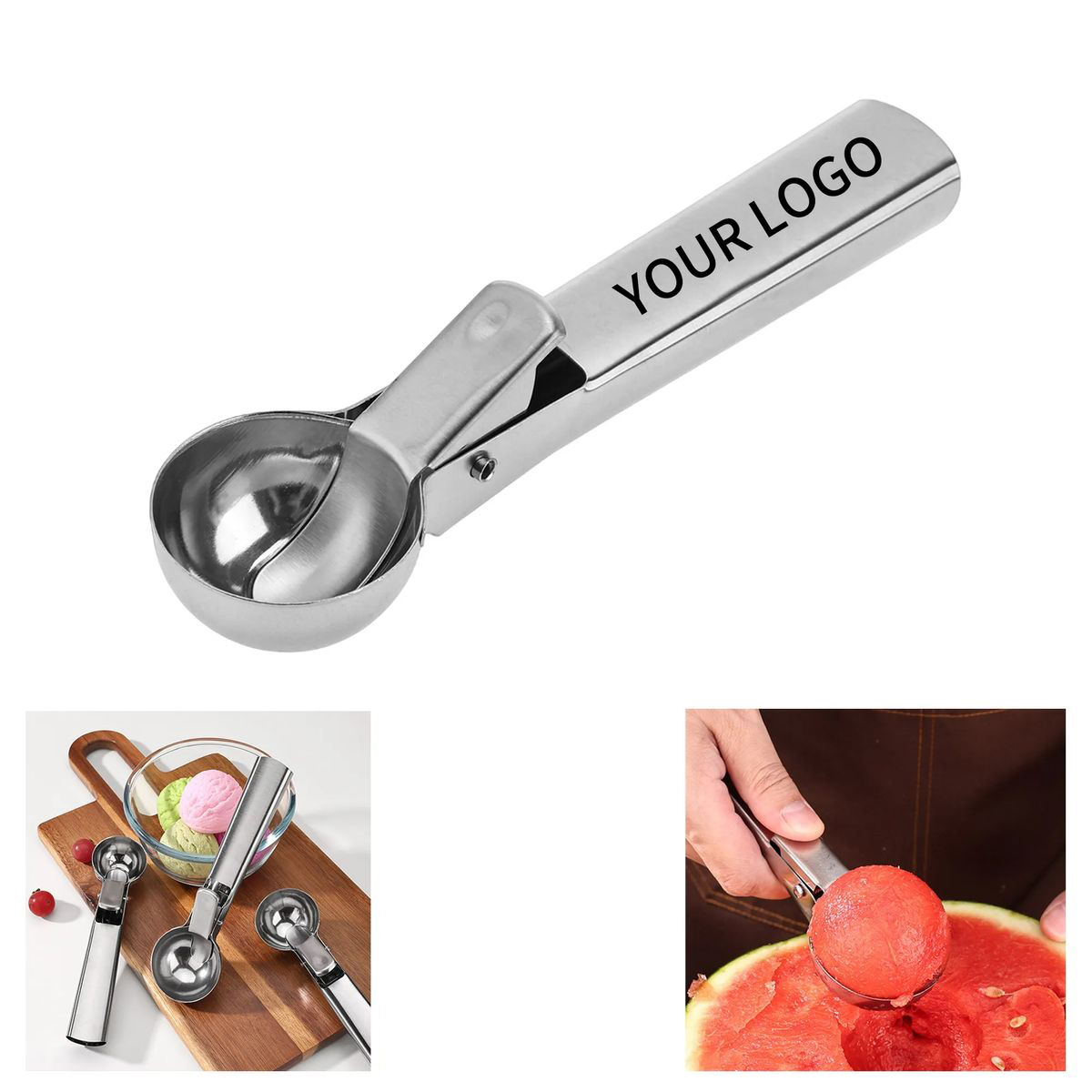 Durable Ice Cream Scoop with Ergonomic Handle 2