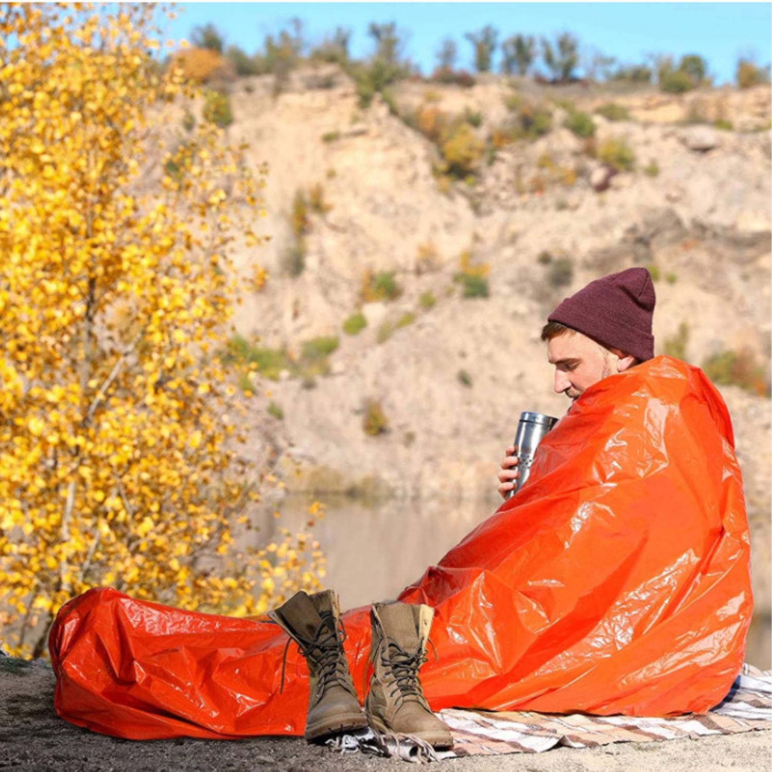 Outdoor Mountaineering Camping Insulation First Aid Blanket 3