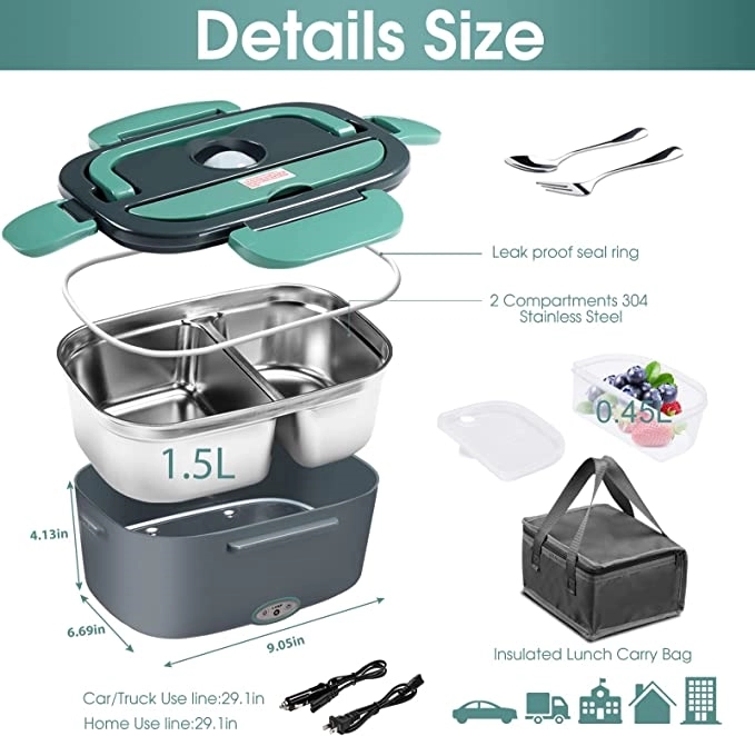Portable Heated Lunch Box 4