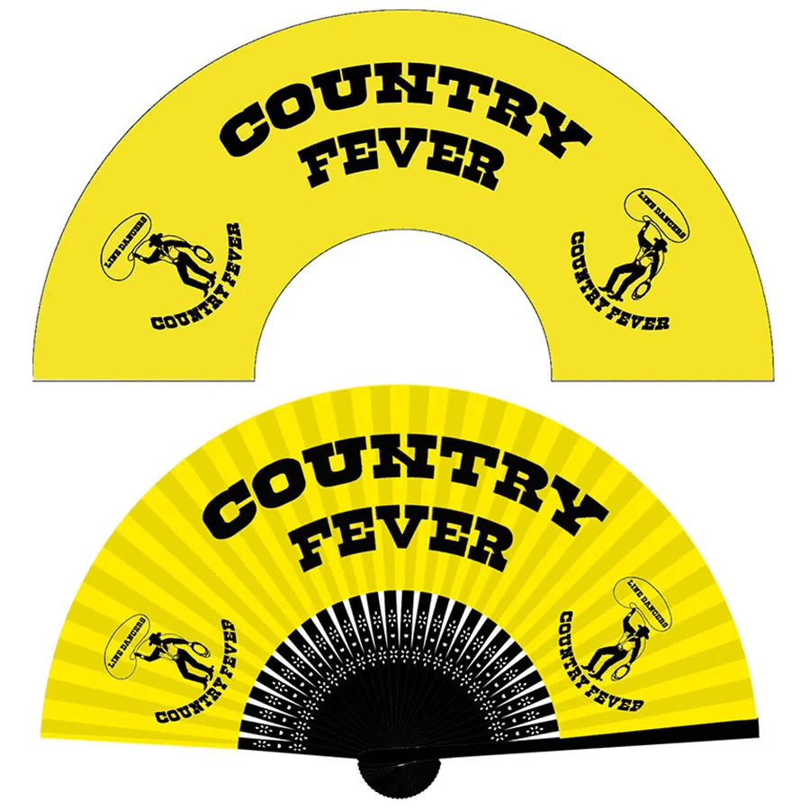 Foldable Paper Fans with Bamboo Handle 2