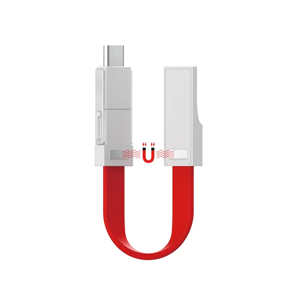 Lightning Cable Keychain 3in1 Short Fast Charging Cord 4