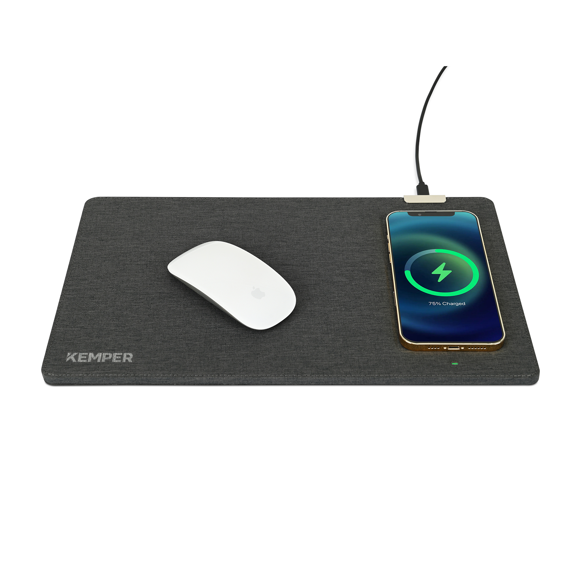 Eden Recycled Polyester Wireless Charging Mouse Pad 6
