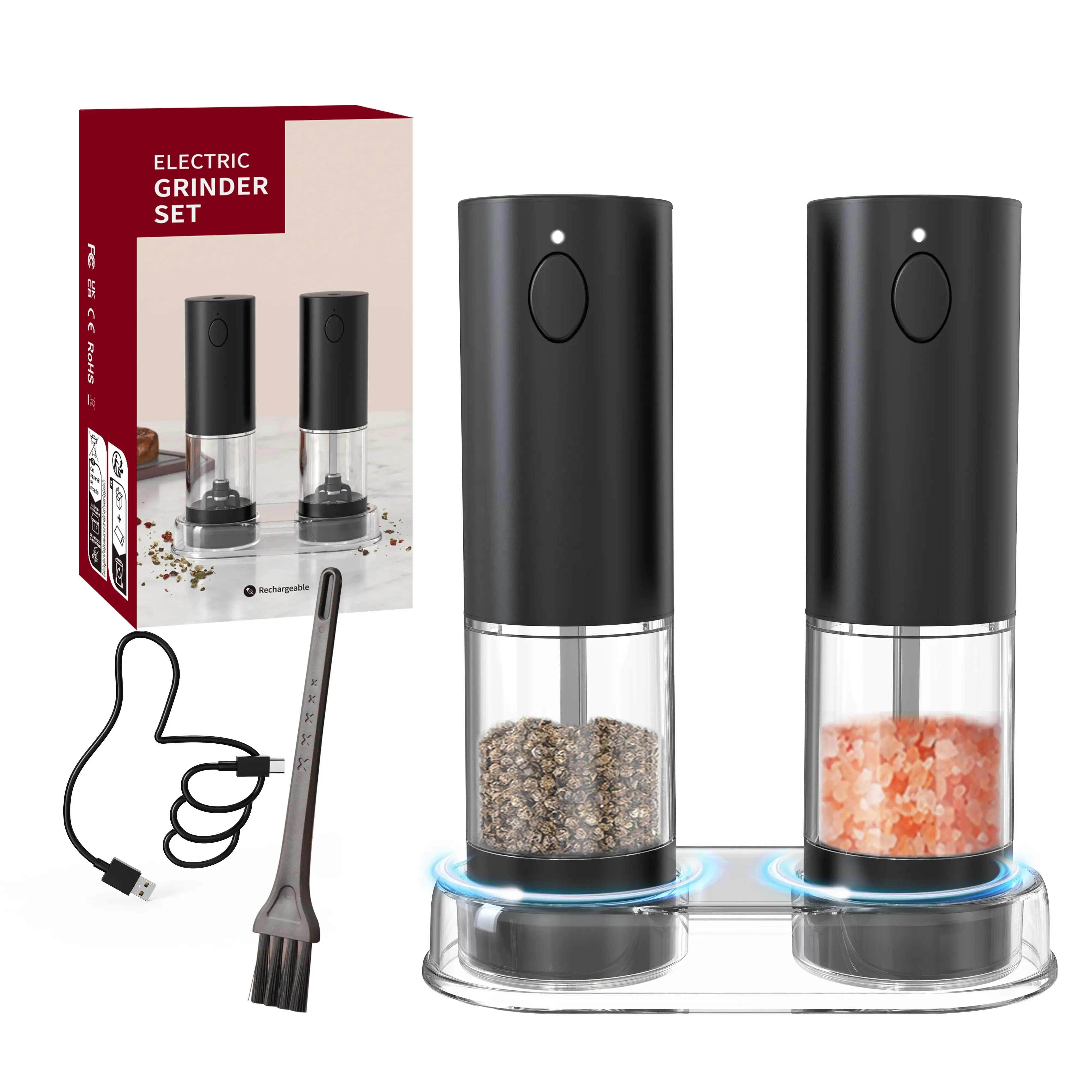 Automatic Pepper Mill with Adjustable Coarseness 3