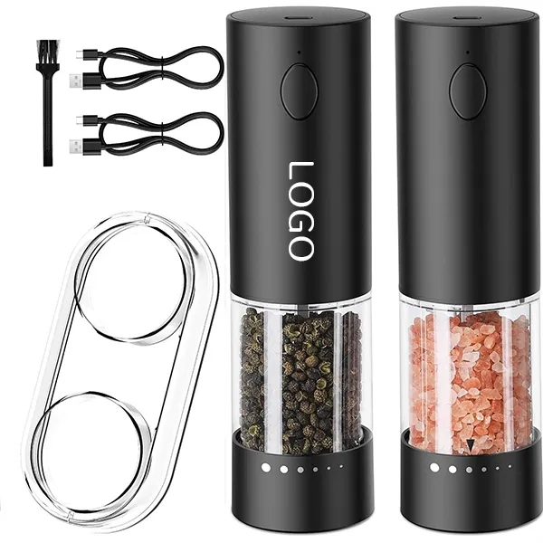 Electric Salt and Pepper Grinder with Adjustable Coarseness 2