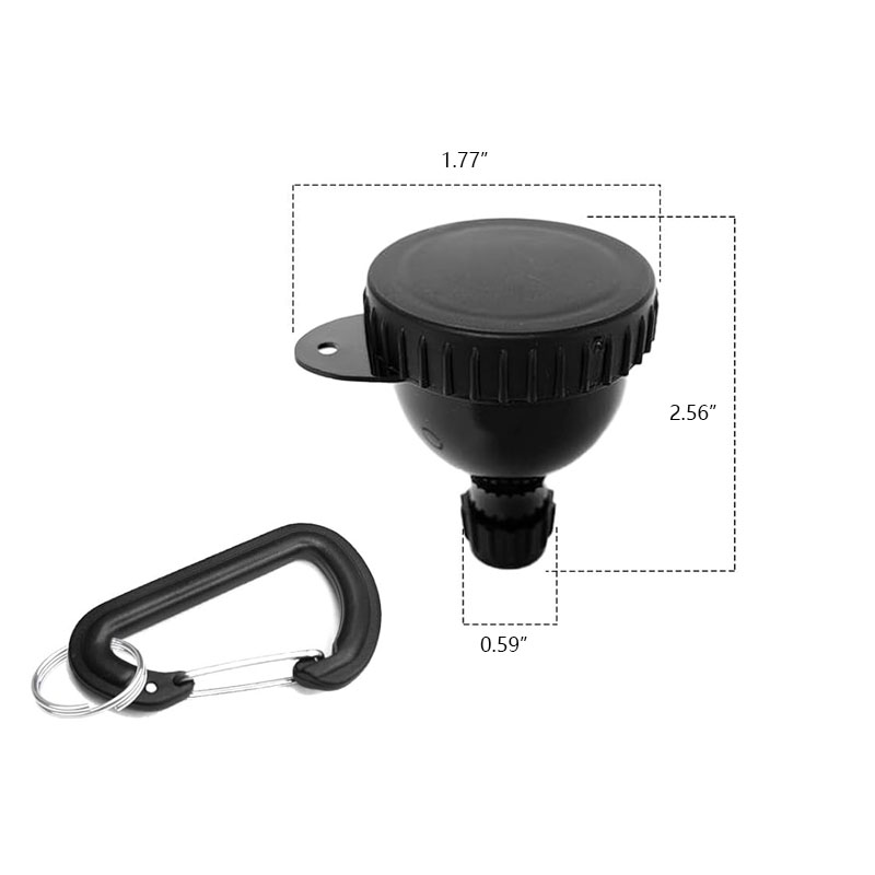 Portable 50ml Protein Powder Funnel With Carabiner 4