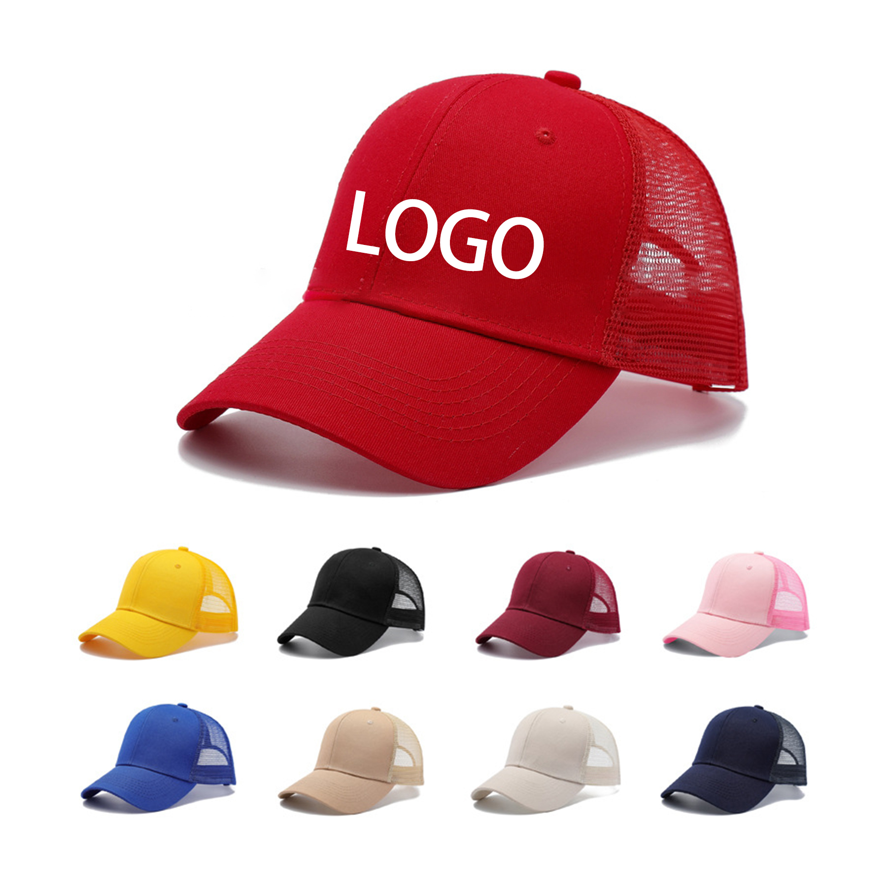 High Quality mesh Panels Golf Baseball Hats Caps 2