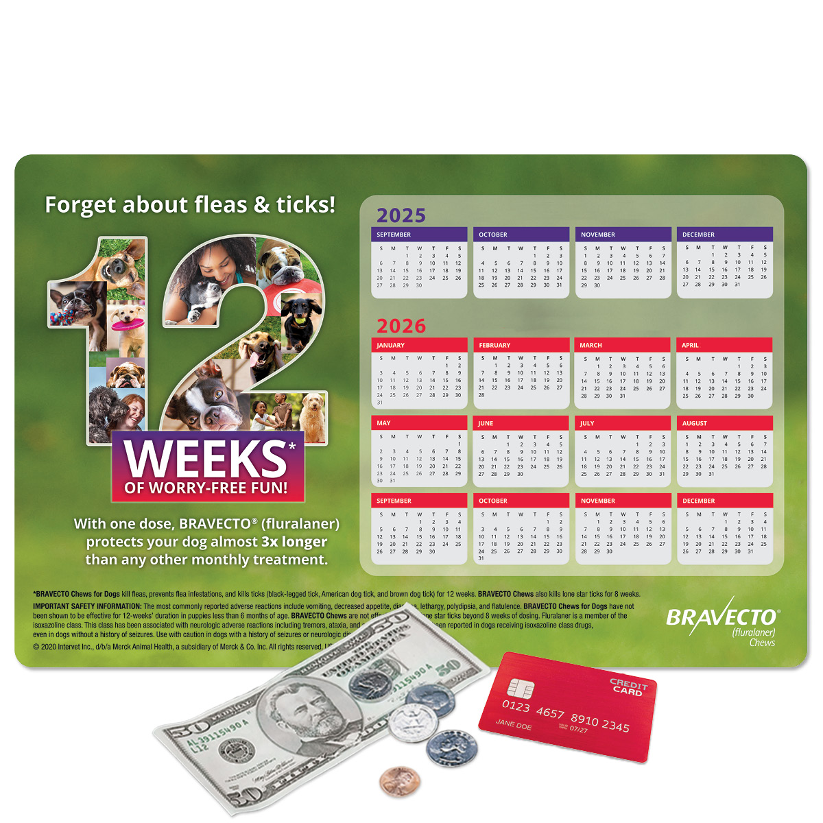 Vynex DuraTec Calendar Counter Mat-11"x17"x1/8"
