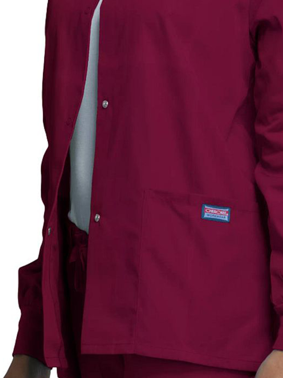 Cherokee - Workwear Originals - Women's 3-Pocket Snap Front Jacket 112