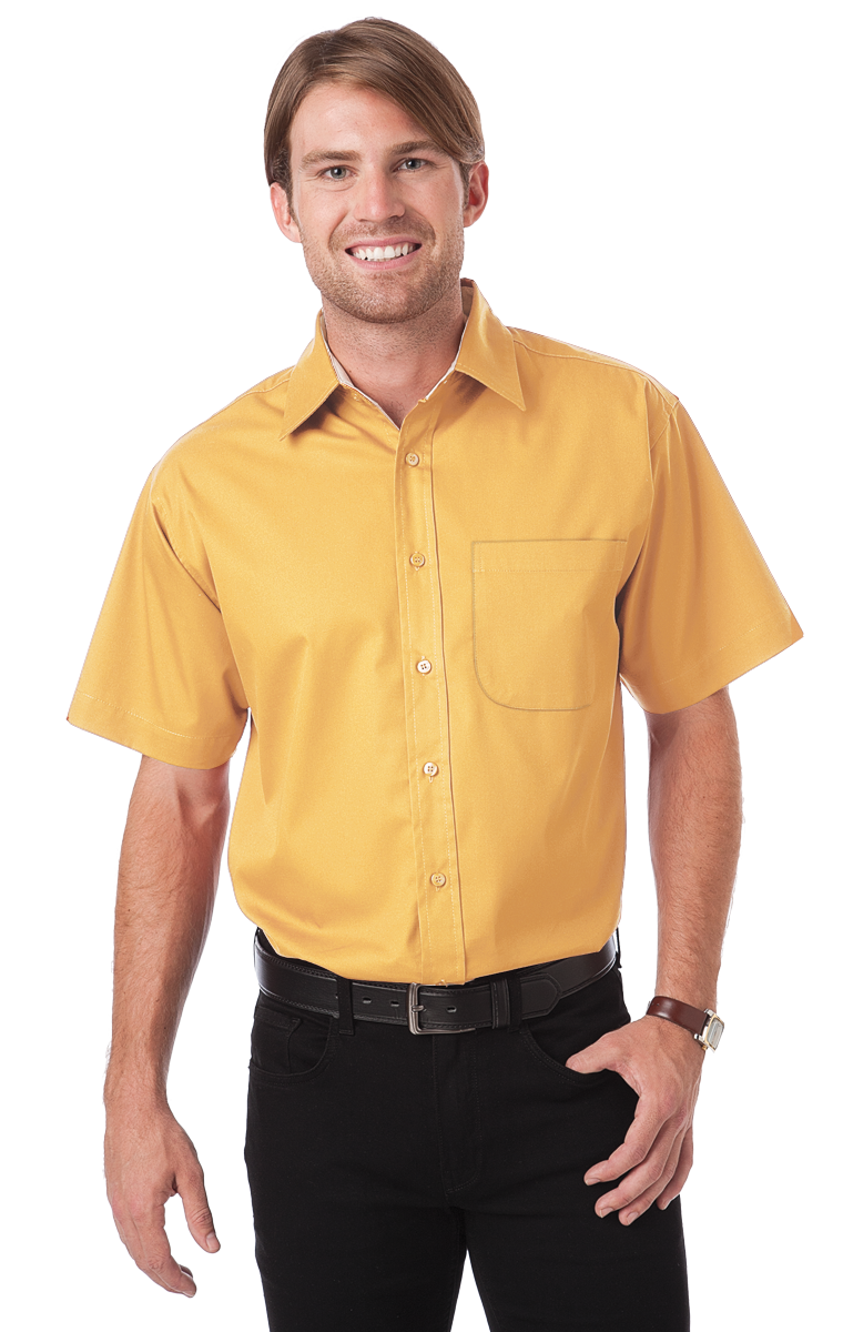 Men's Short-Sleeve Fine Line Twill Shirt 63