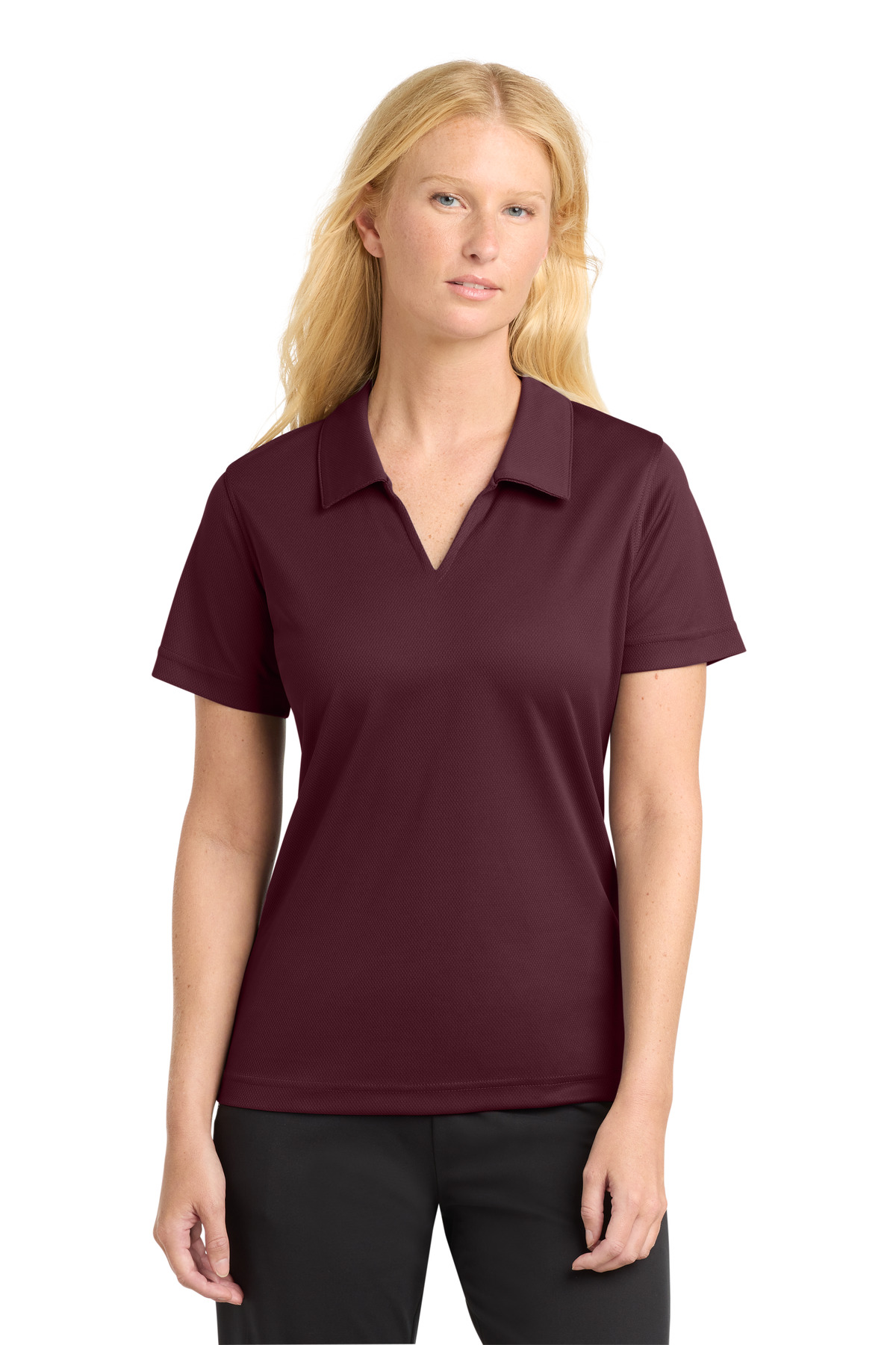 Sport-Tek Women's Dri-Mesh V-Neck Polo. L469 39