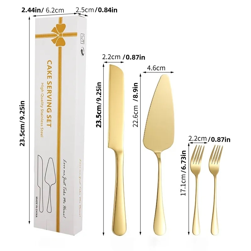 Wholesale Personalized Cake Knife and Server Set 13