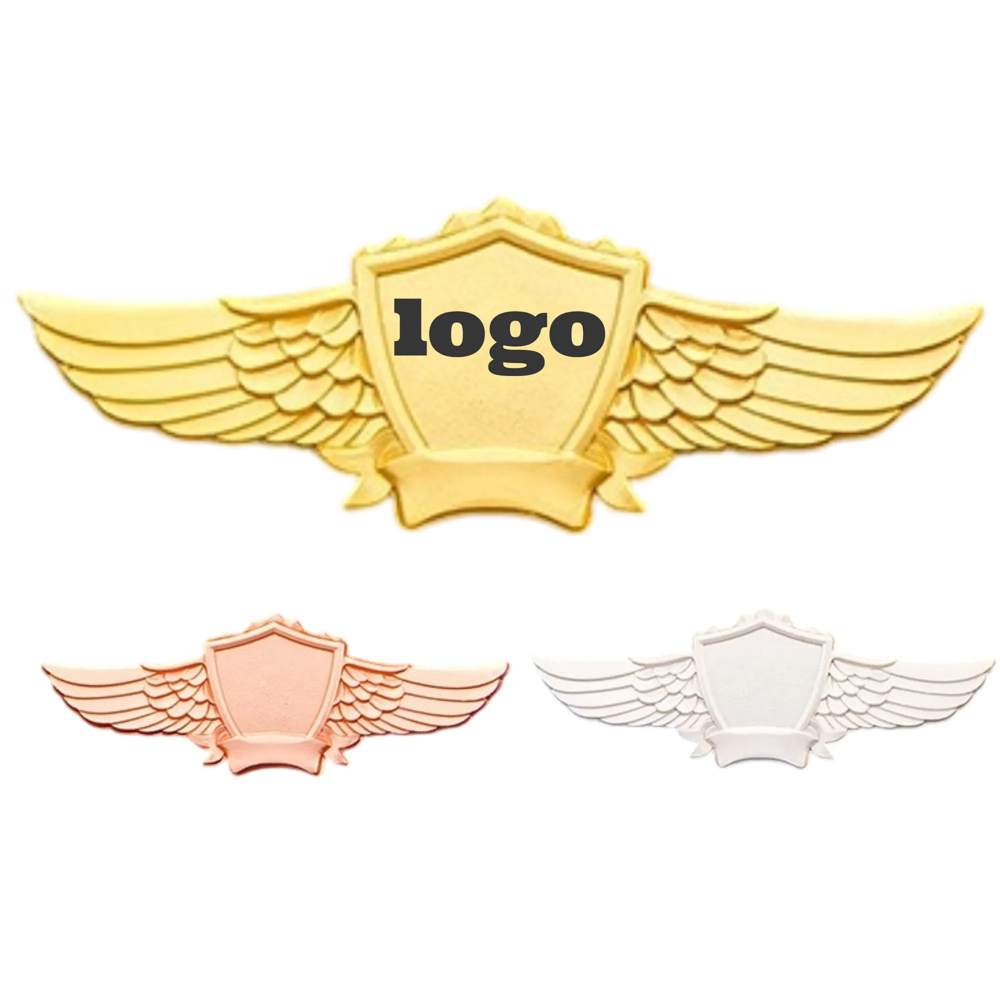 Winged Shield - Shaped Badge for Branding Events