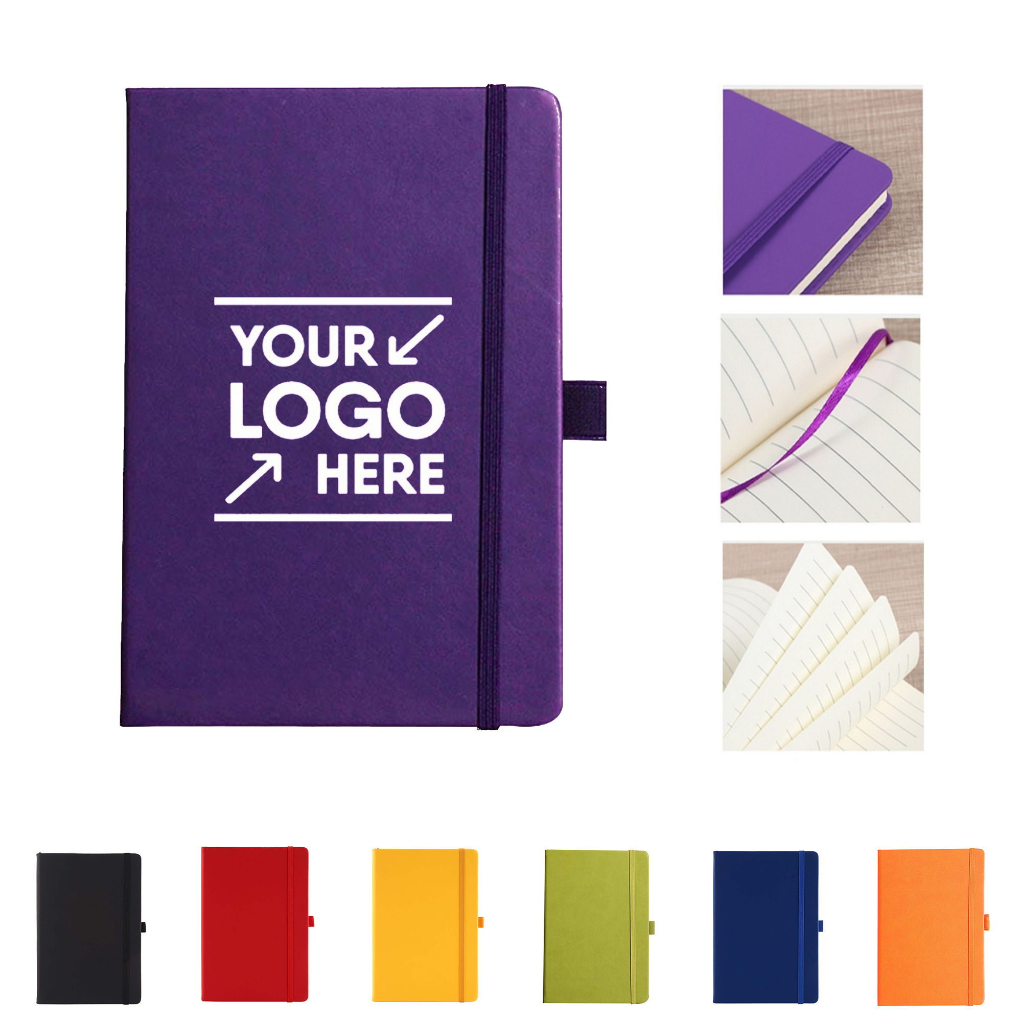PU Journal For Business With Elastic Band 2