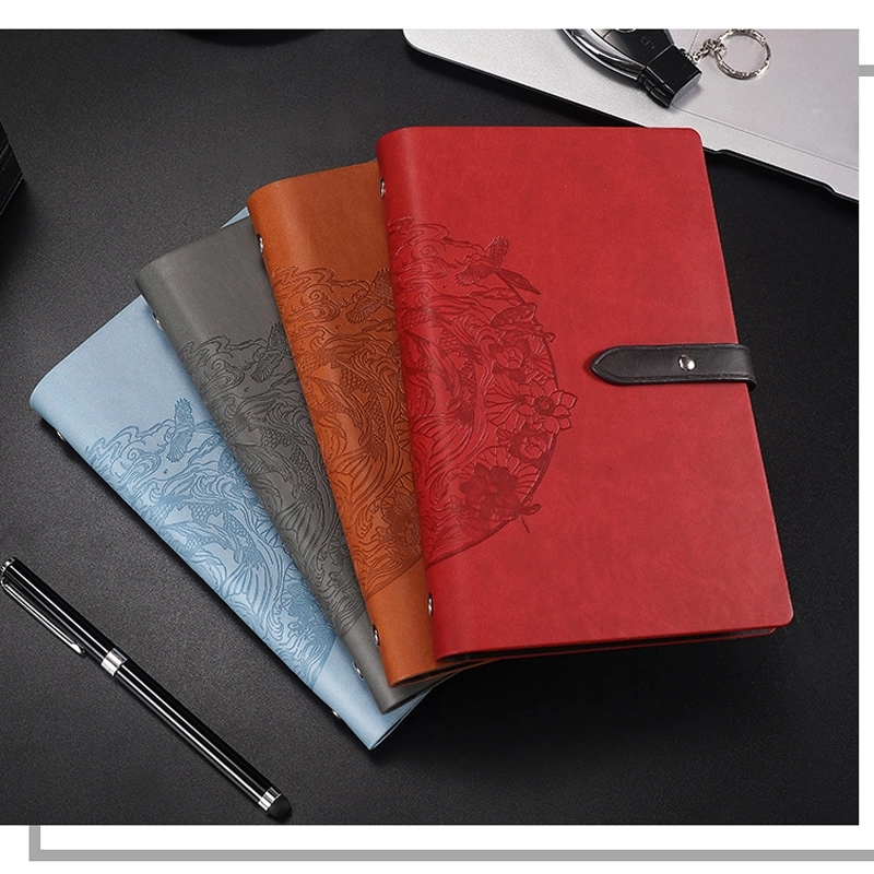 PU Leather A6 Business Travel Journal Binder Notebook 17