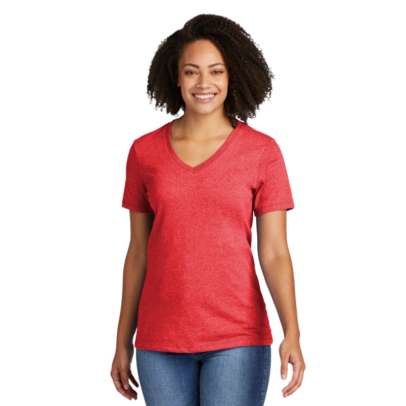 AllMade Women's Recycled Blend V-Neck Tee 16