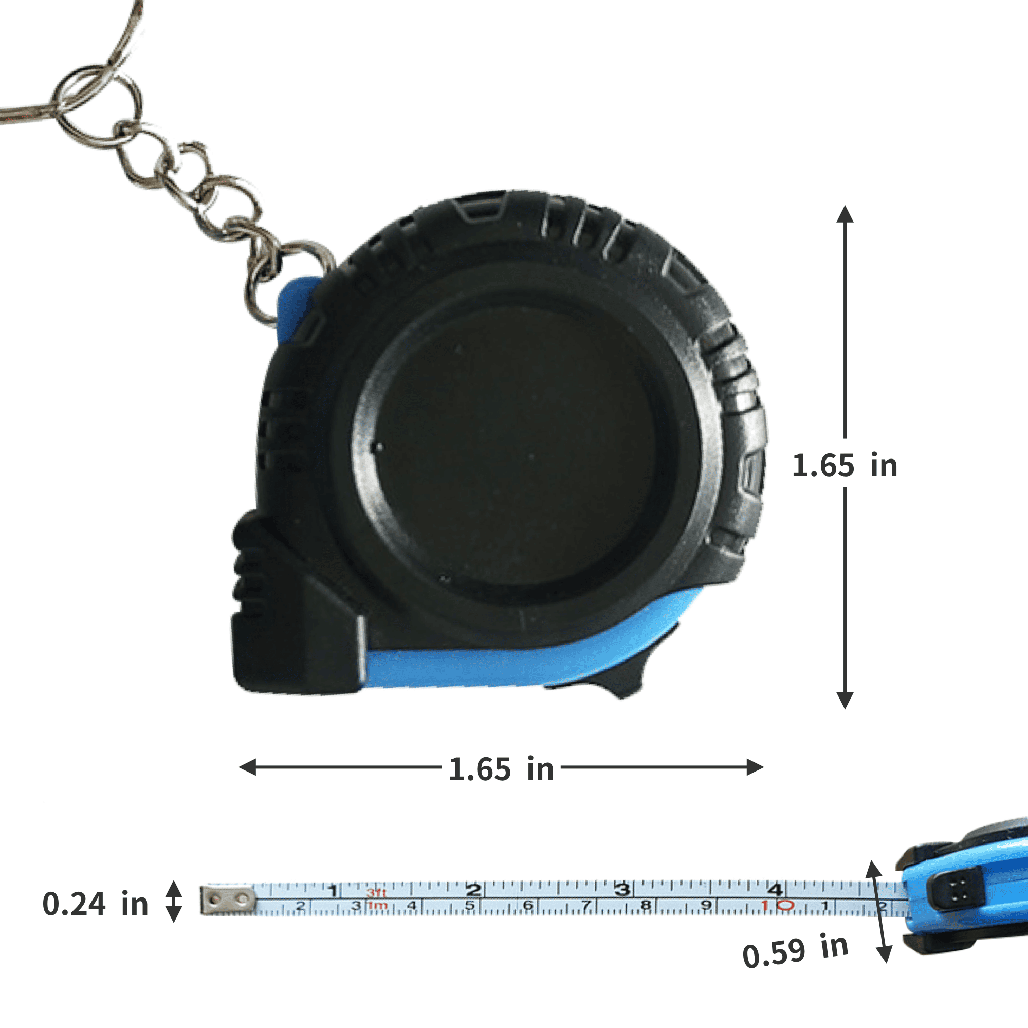 Durable TPR ABS Portable Measuring Tape 1