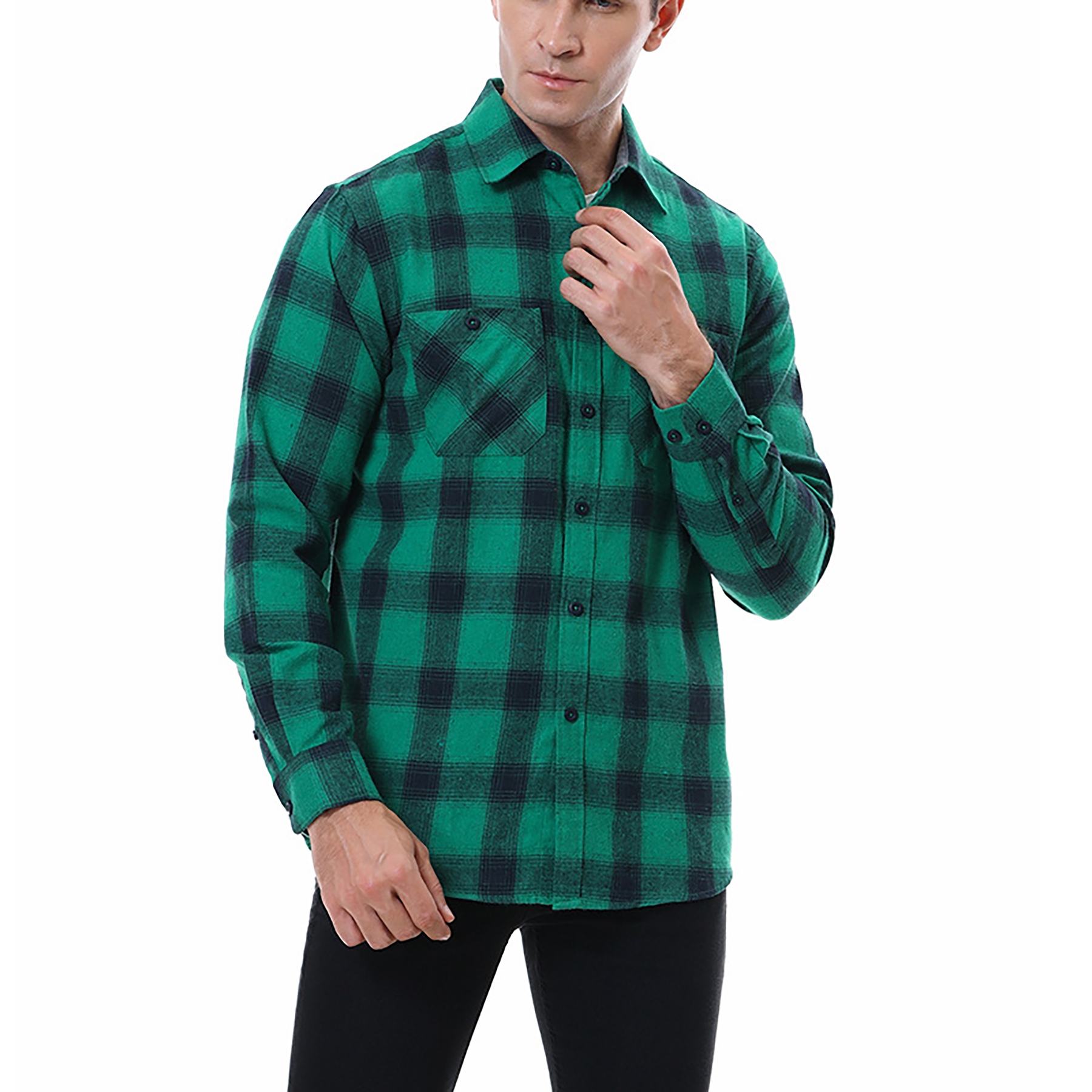 Men's Flannel Plaid Shirt 5