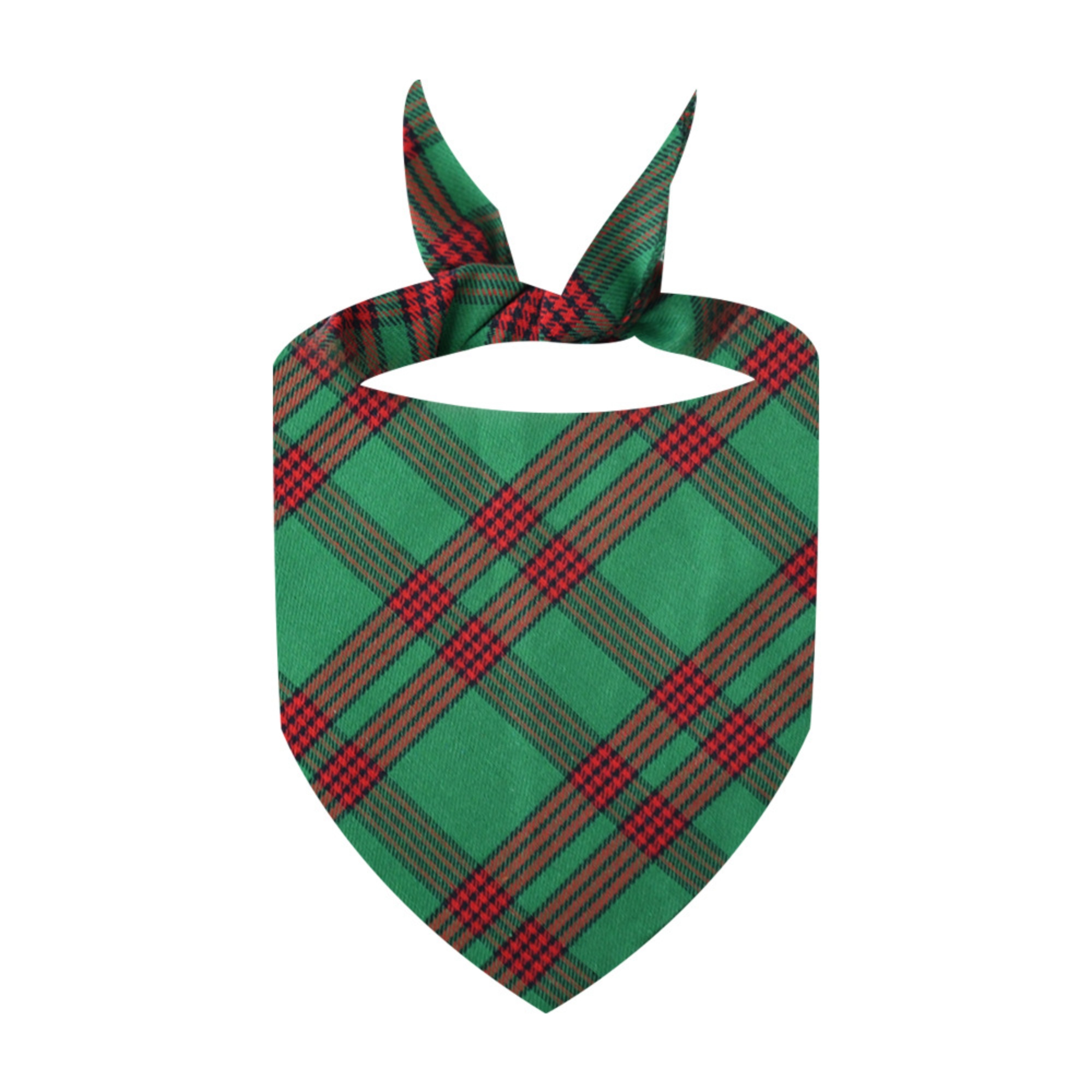 Absorbent Plaid Dog Bandana 8