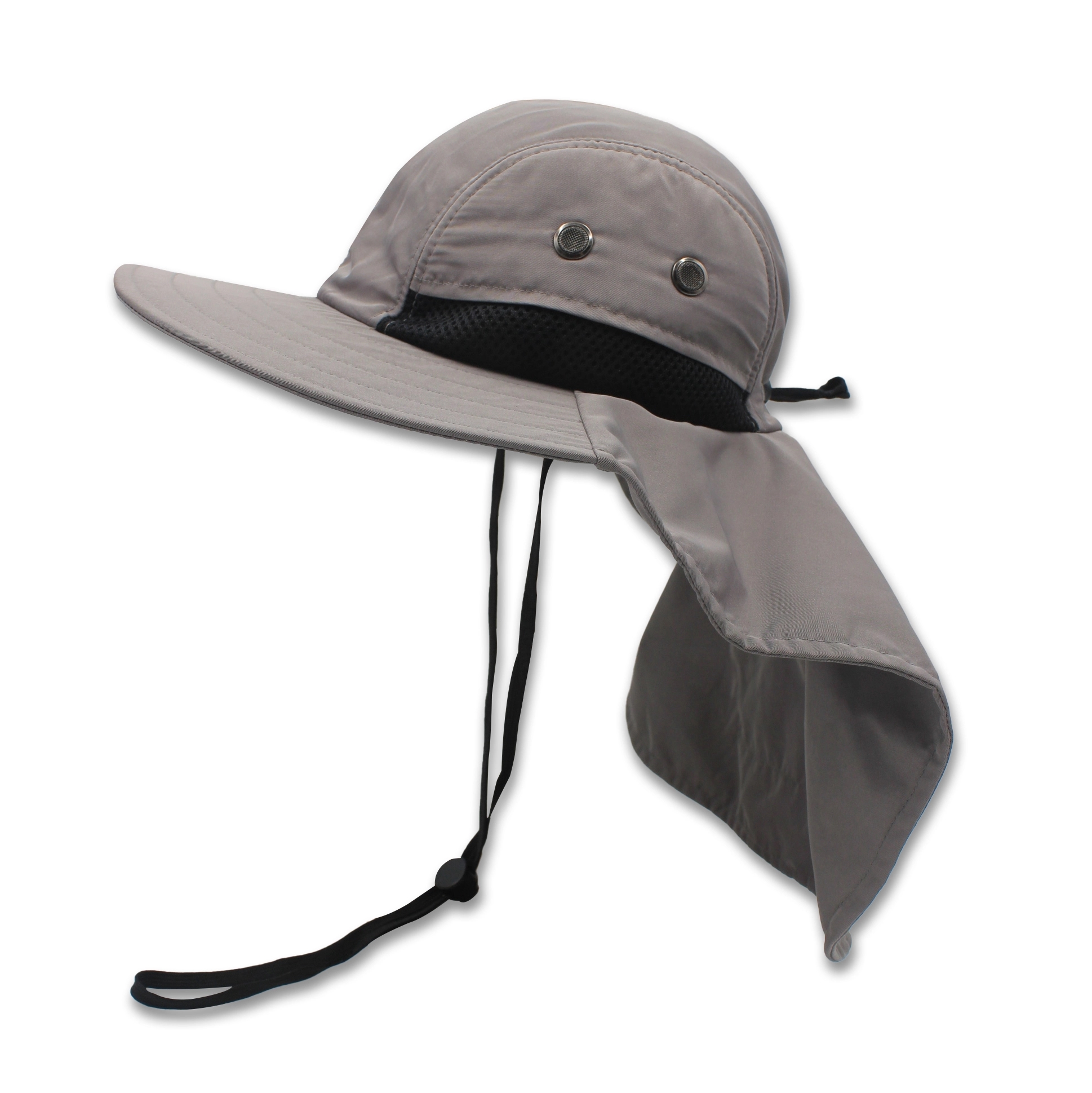 Safari boonie flap back hat with hidden pocket