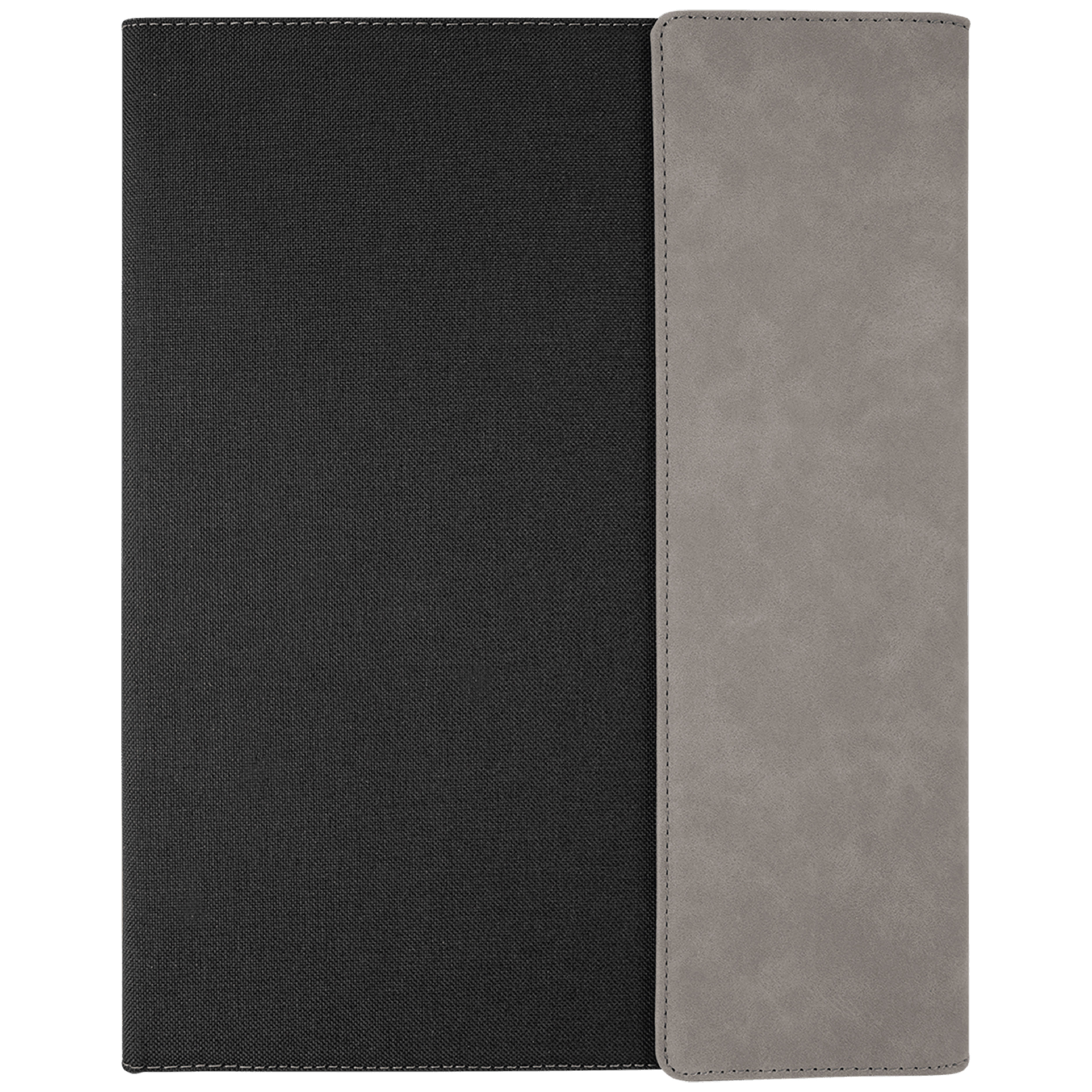 9" x 12" Gray Leatherette & Black Canvas Portfolio 6