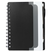 5" x 7" Recycled Dual Pocket Spiral Notebook w Pen 132