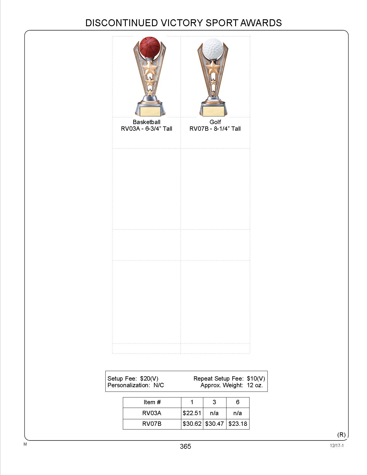 6-3/4" Tall Basketball Victory Award 2