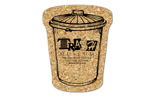 Trash Can Cork Coaster 4