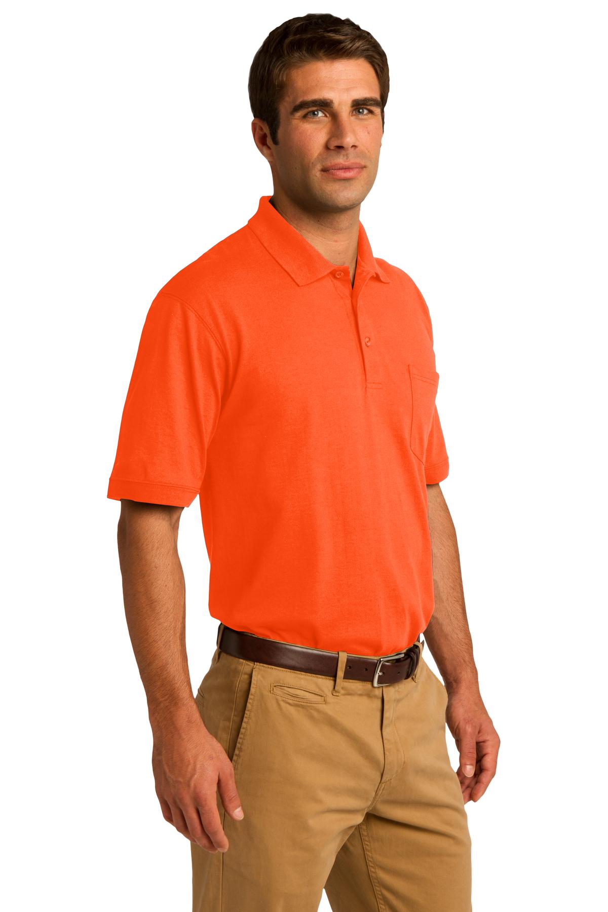 Port & Co Core Blend Jersey Knit Pocket Polo. KP55P 31