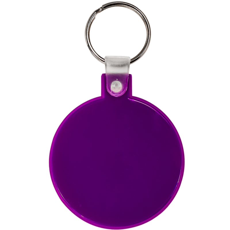 Circle Soft Plastic Keychains 15