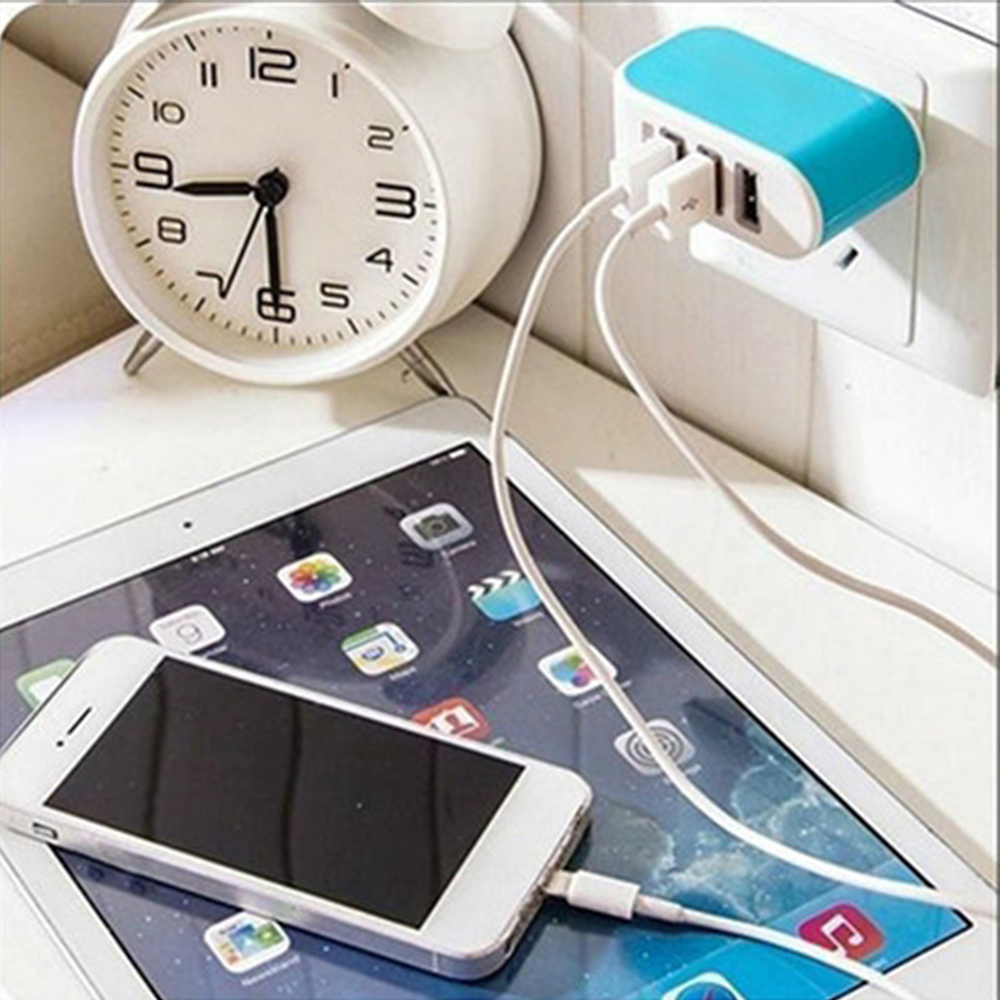 TriCharge ColorPop 3-Port USB Travel Charger 5