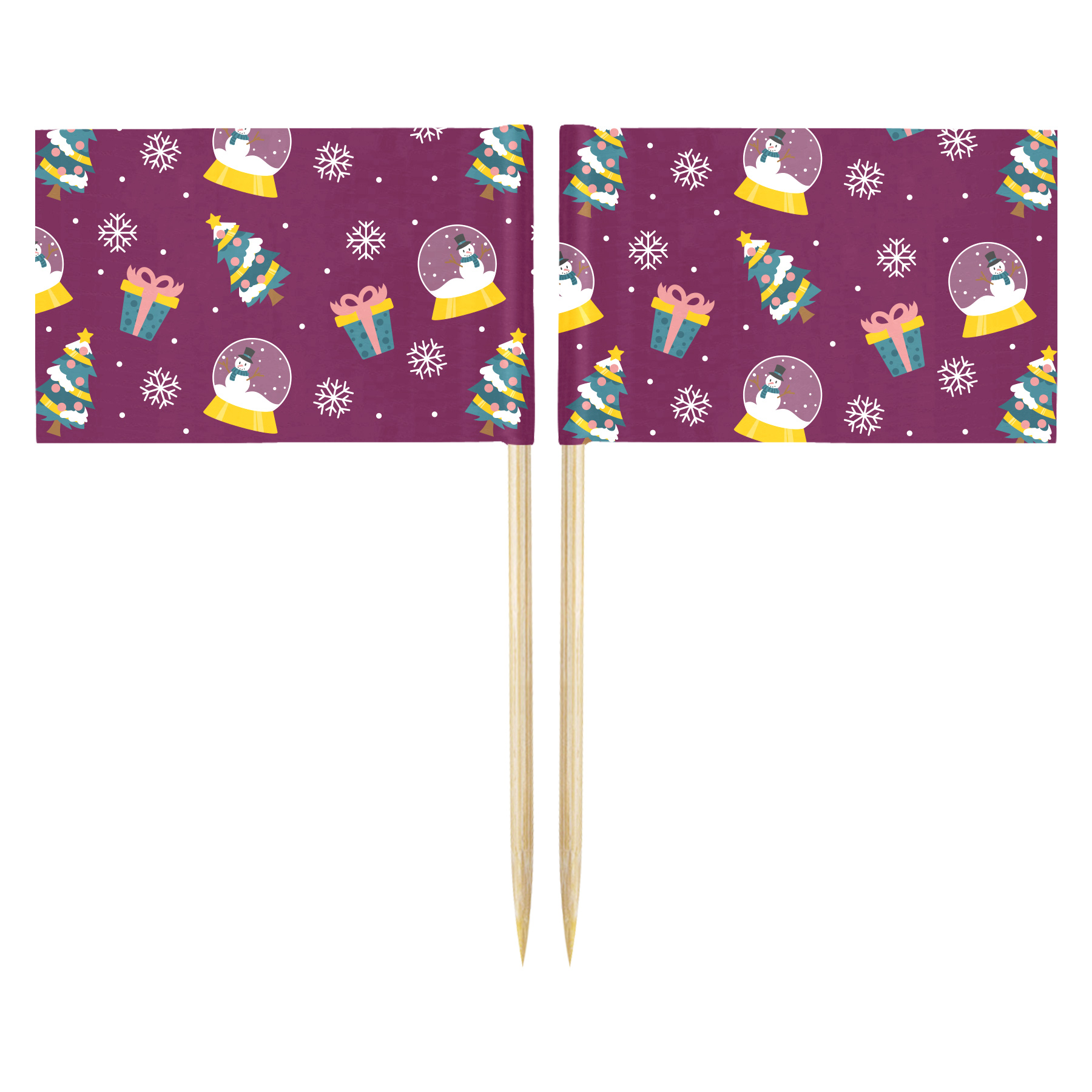 Rectangle 10CM Toothpick Flag 13
