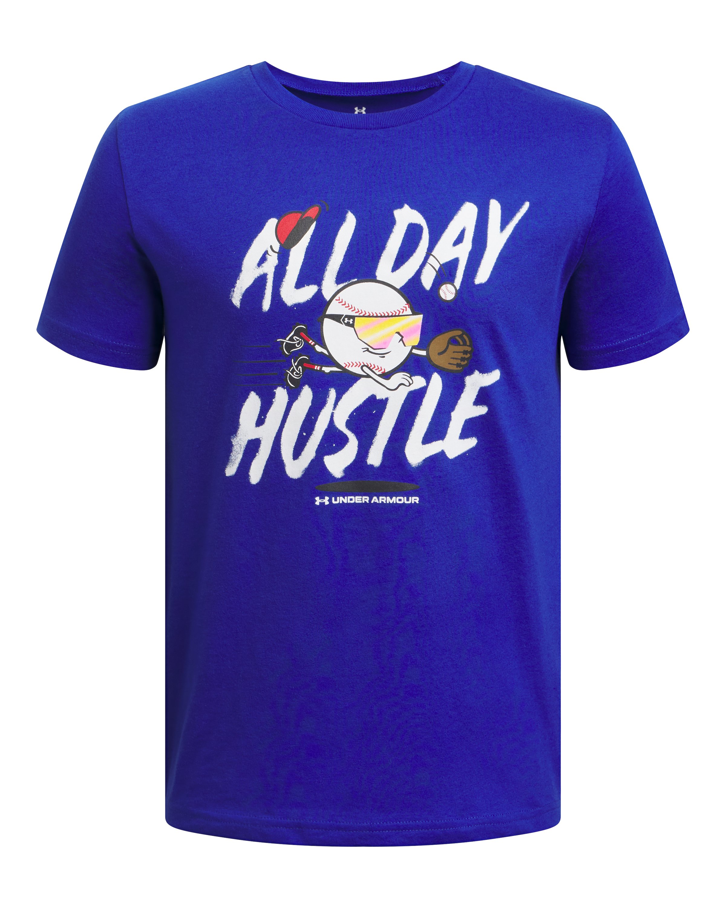 UA Baseball Hustle Boys' Short Sleeve 3