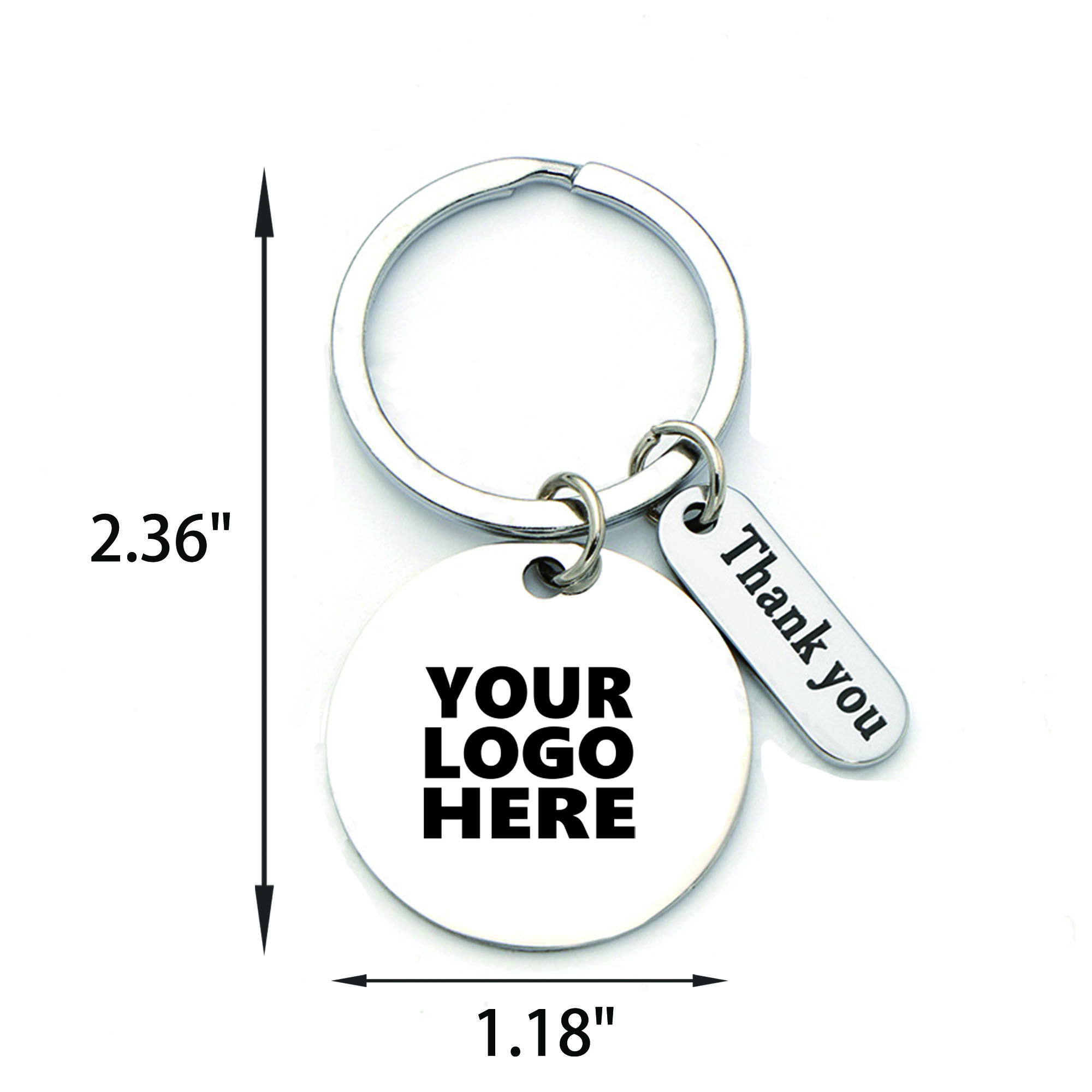 Stylish Custom Stainless Steel Keychain 2