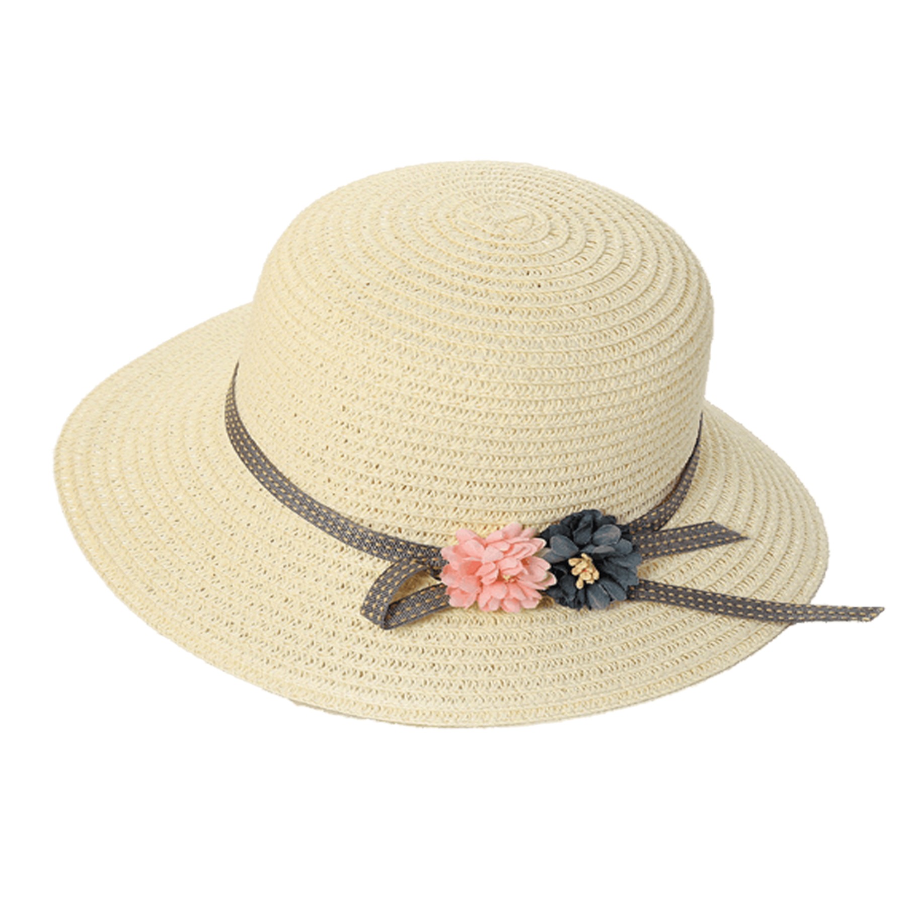 Women'S Flower Sun Protective Straw Hat 3