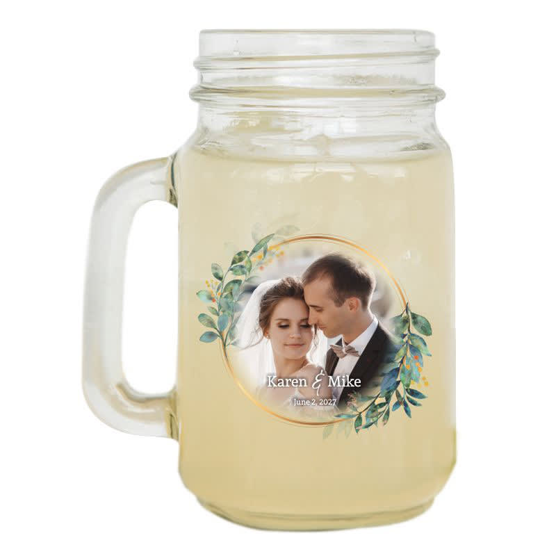 16 Oz Custom Mason Jars With Handles 3