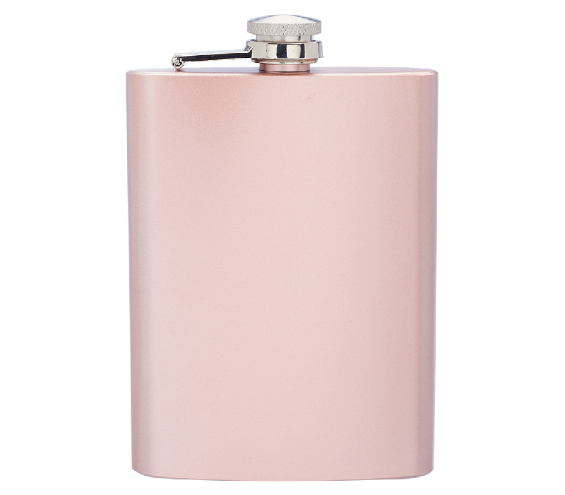 Stainless Steel Hip Flask, 8 oz. 6