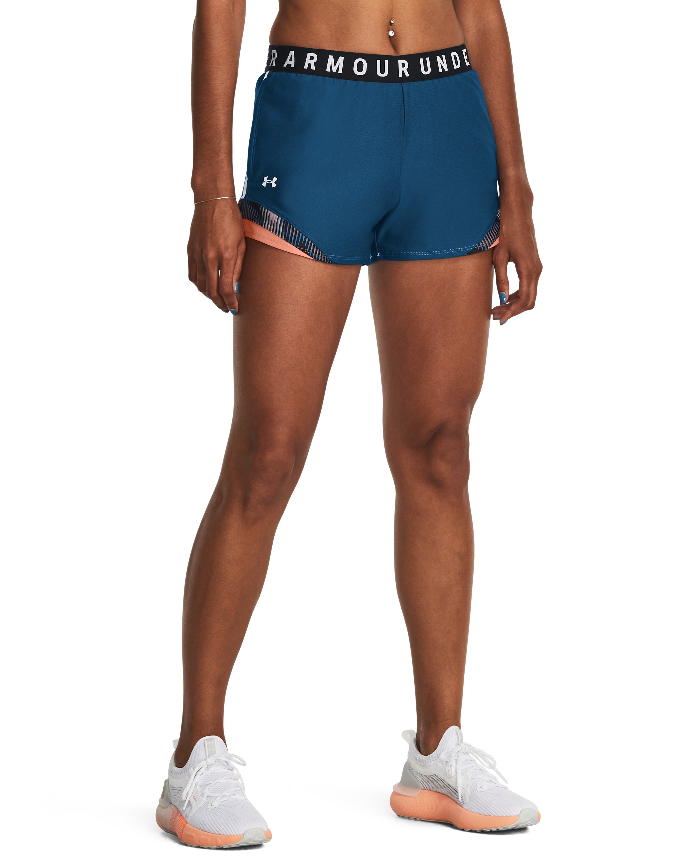 UA Play Up Tri Color Women's 3 Shorts 13