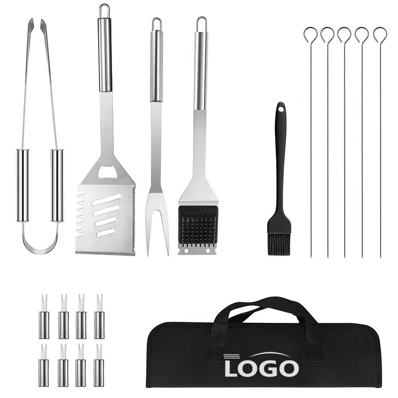 Premium 18-Piece Stainless Steel BBQ Grill Tool Set 1