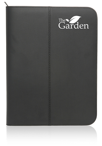Zippered Black Leather Portfolios 1