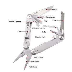 Robust Heavy Duty Multi Pliers Tool Kit With Carabiner 6