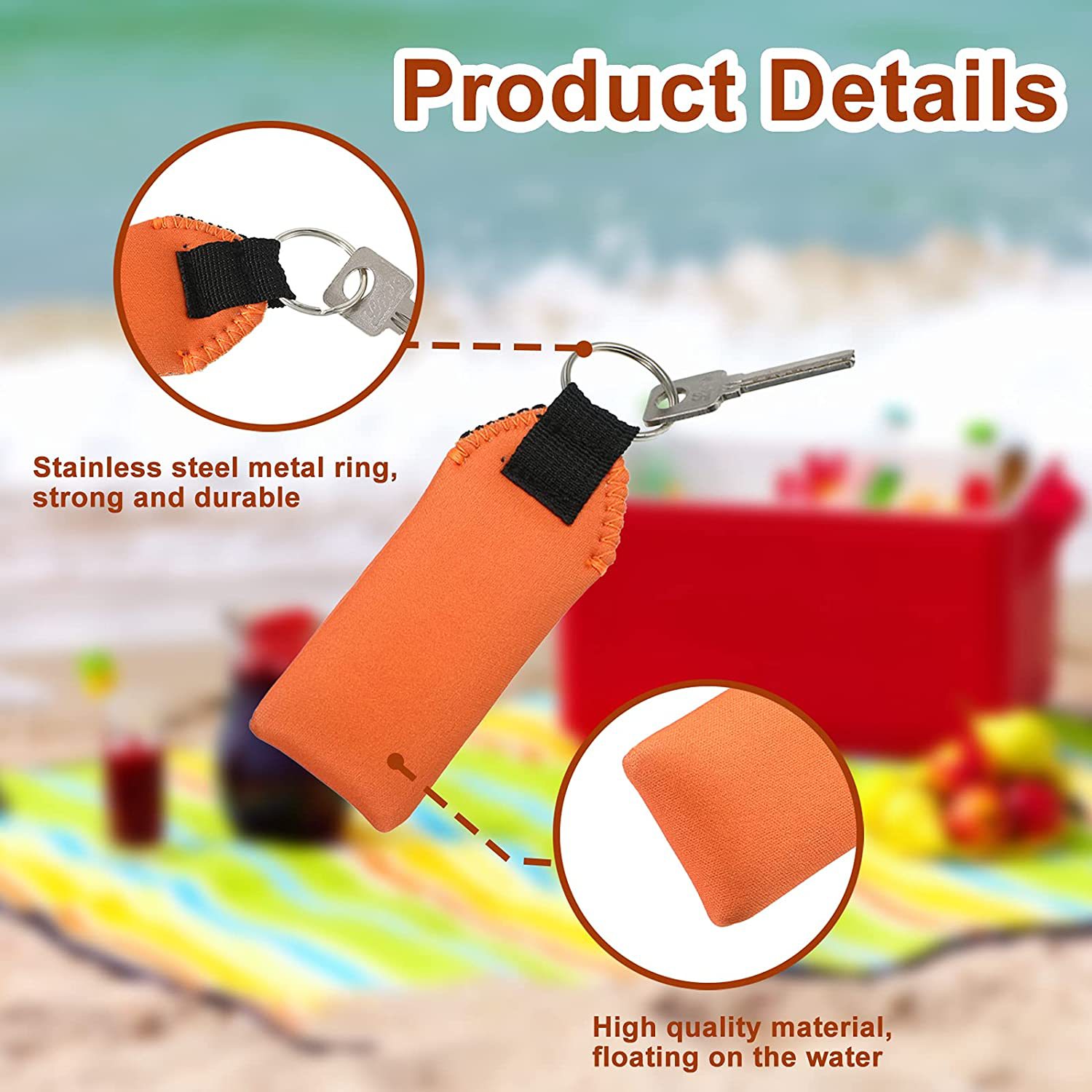 Floating Neoprene Keychain 1