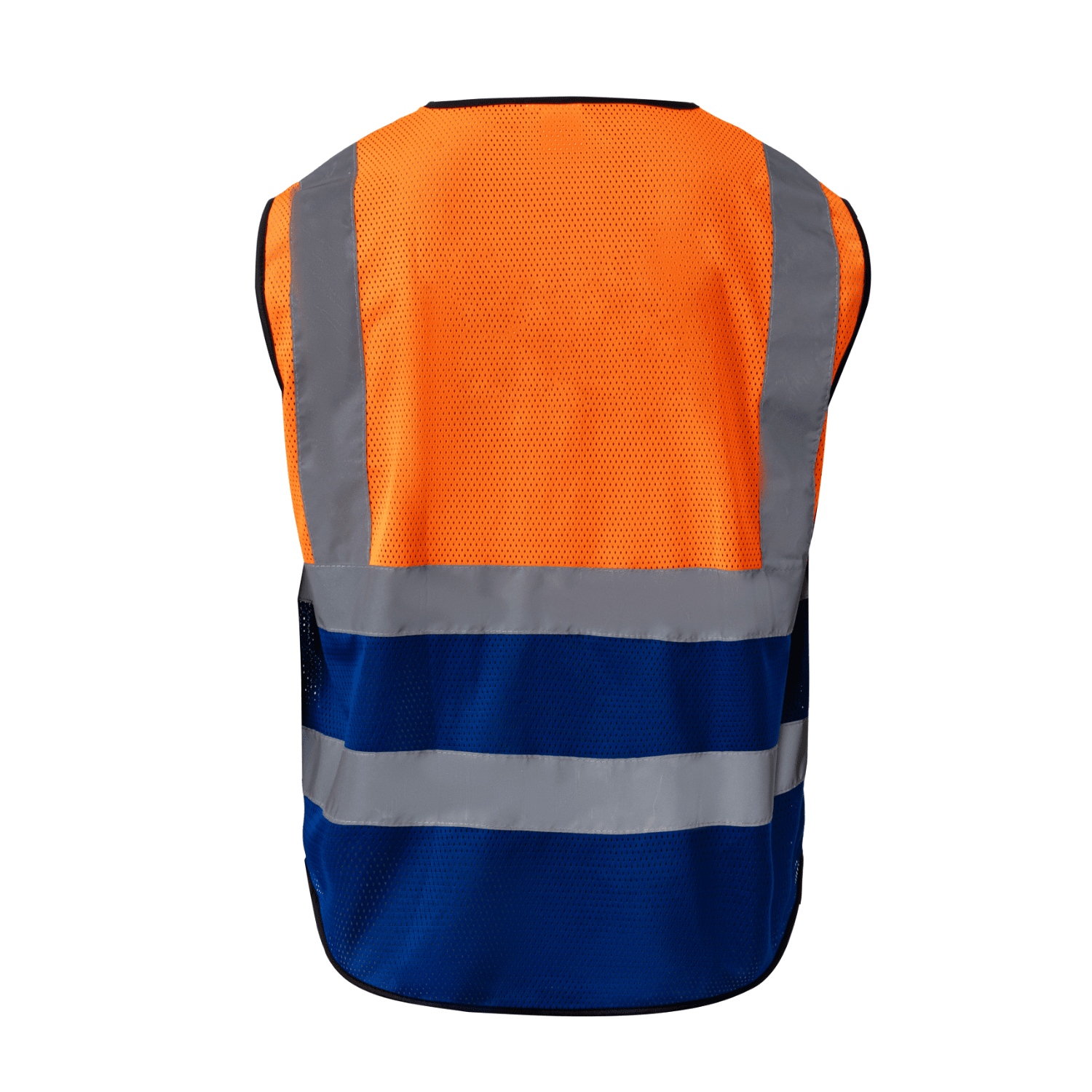 3.8 Oz. Polyester Double Band Class 2 Reflective Safety Vest With 4 Pockets 12