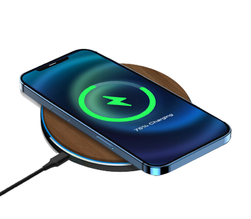 Wireless Walnut Charger, 15W 4