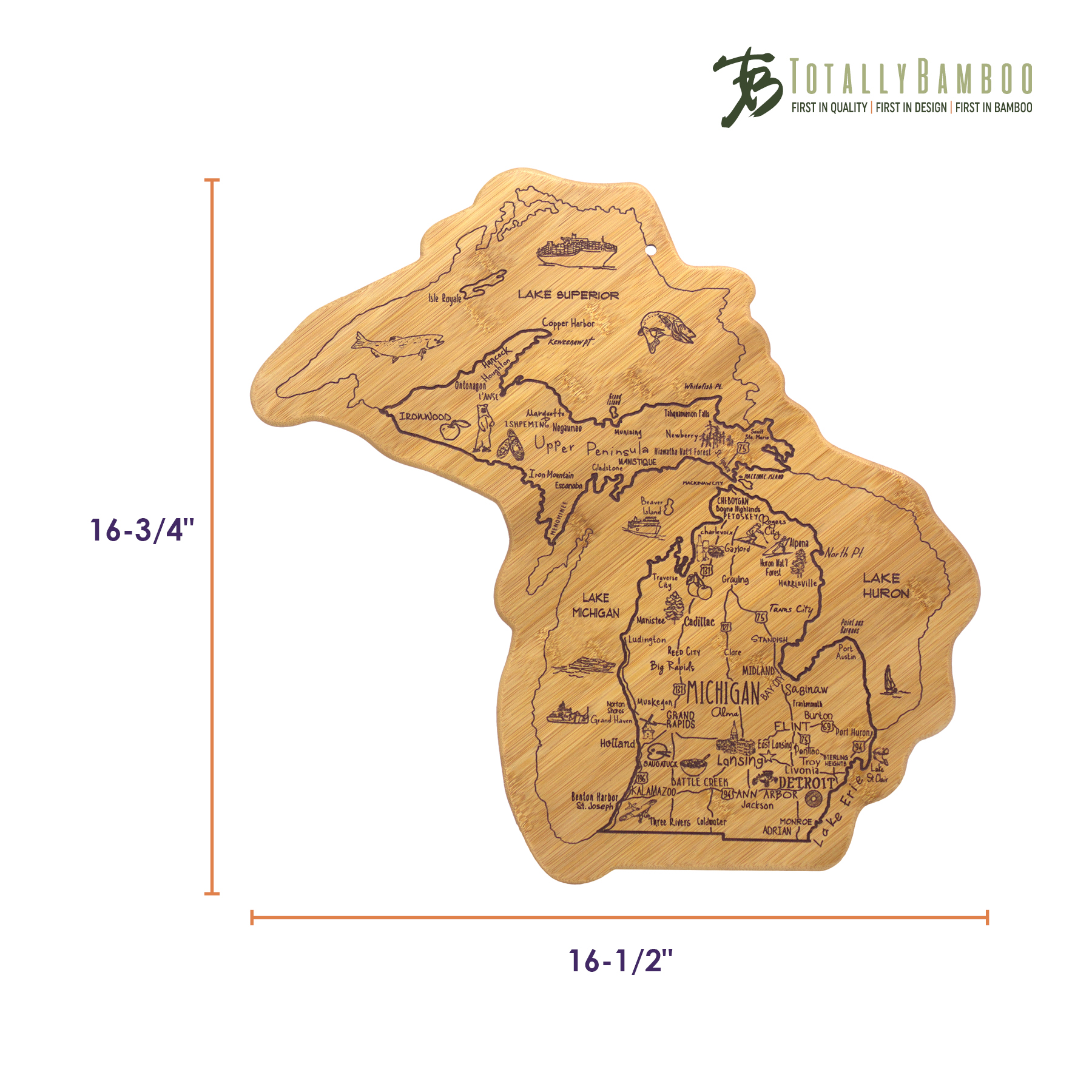 Destination Michigan Cutting & Serving Board 5