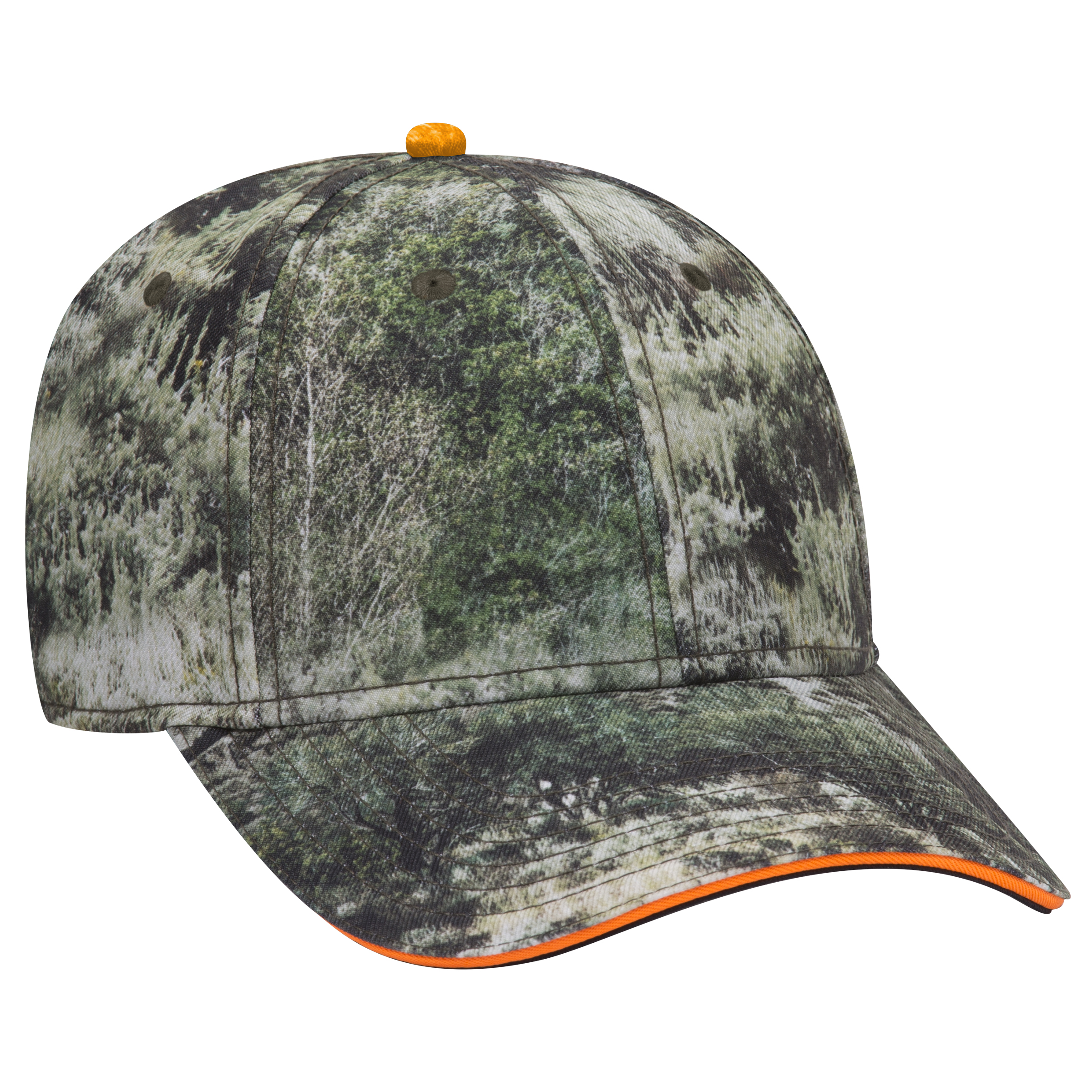 OTTO CAP® Mossy Oak Camouflage Sandwich Visor 6 Panel Low Profile Baseball Cap 11
