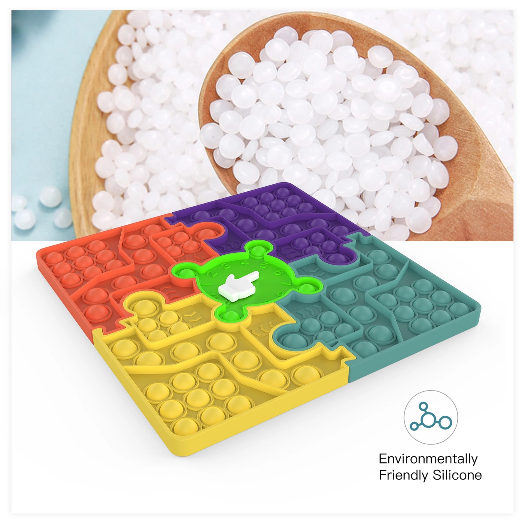 Jigsaw Puzzle Chessboard Sensory Fidget Toy Push Bubble Pop 15