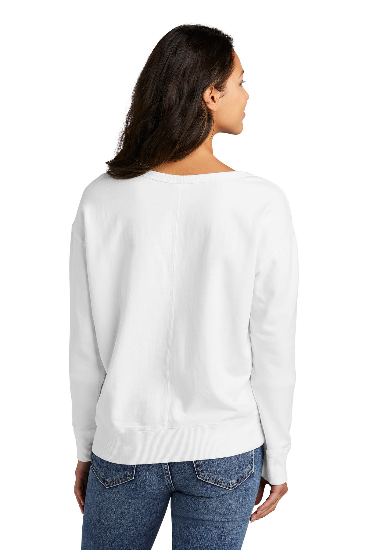 Port & Co Women's Beach Wash Garment-Dyed V-Neck Sweatshirt LPC098V 39