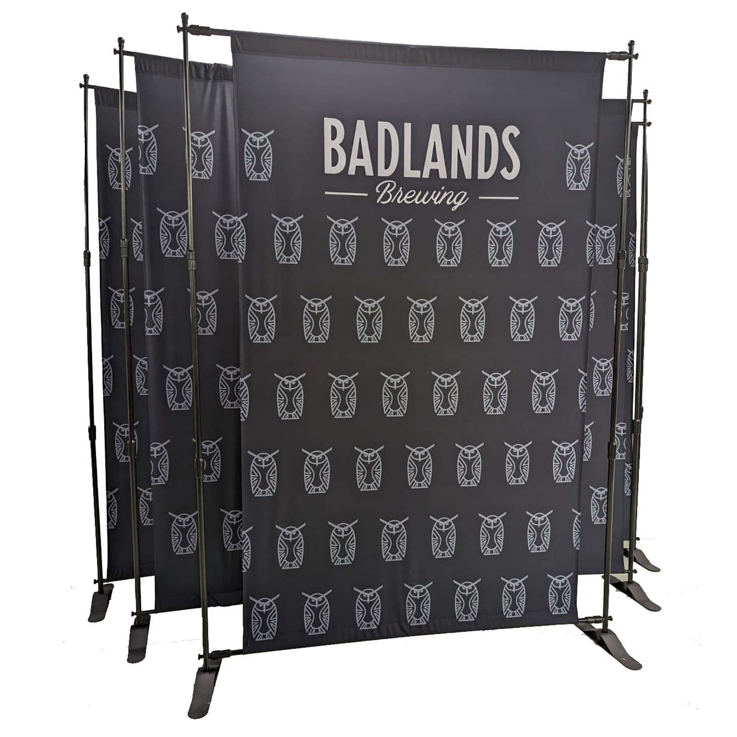 24 Hr Express Ship- 5' Exhibitor Expanding Display Kit, Media Wall Backdrop with Full Color Graphics 7